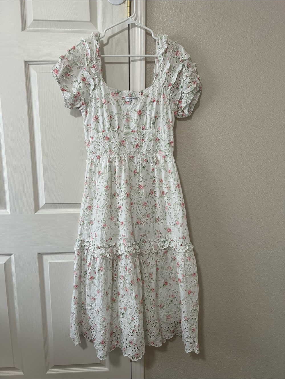 LoveShackFancy x Target Clementine Eyelet Floral Midi Dress Size 6‼️no waist tie